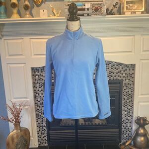 Old Navy blue fleece 1/4 zip sweatshirt, size large